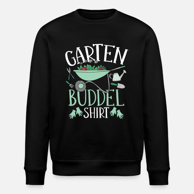 Offizielles Garten Buddelshirt - Stanley/Stella Unisex Bio-Sweatshirt ROLLER - Schwarz