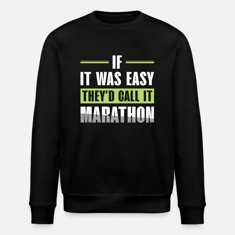 Xxxx Läufer-marathon-bekleidung - Stanley/Stella Unisex Bio-Sweatshirt ROLLER - Schwarz