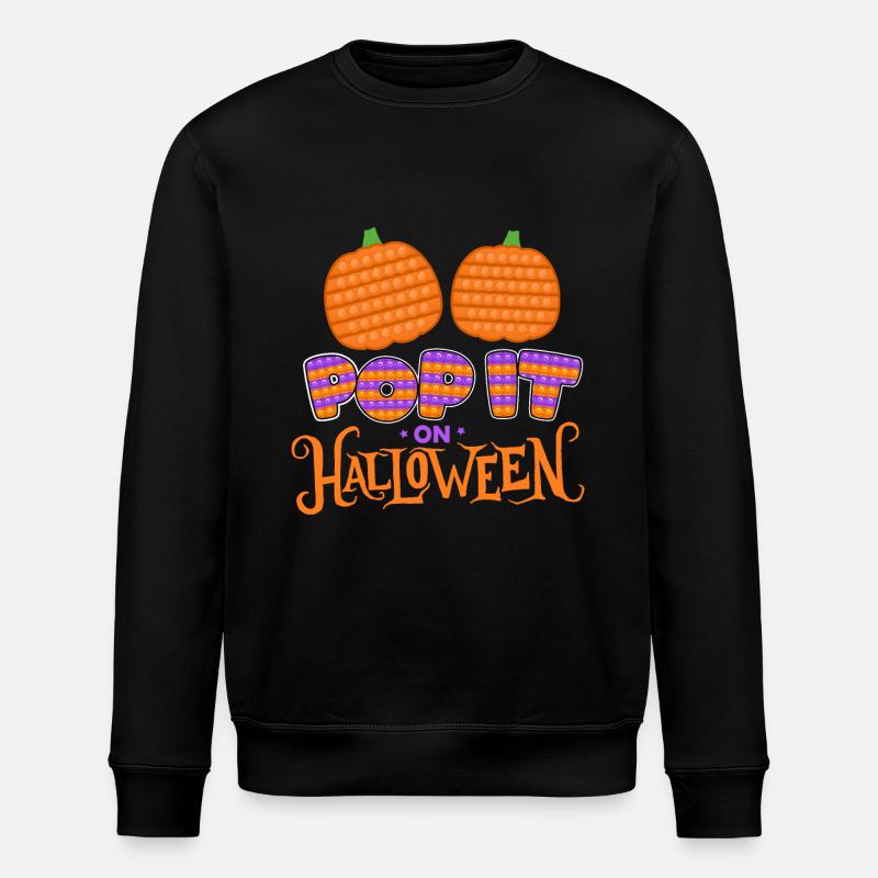 Pop Halloween | Halloween Costume | Halloween - Stanley/Stella ROLLER Unisex Organic Sweatshirt - black