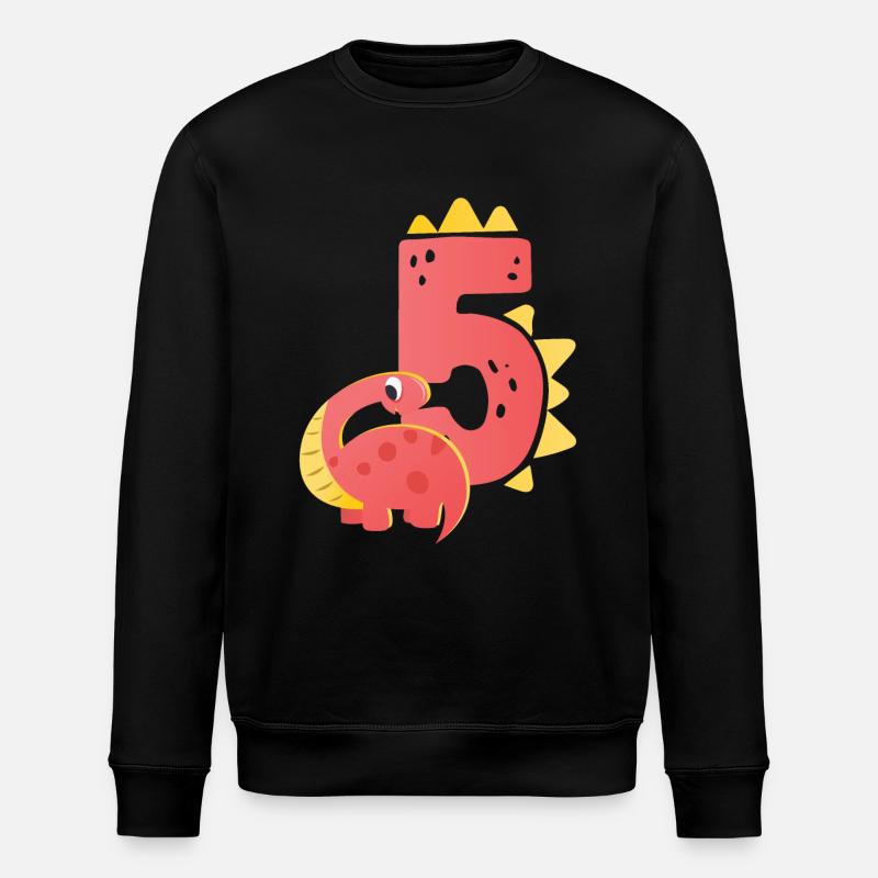 5ème anniversaire | | d’anniversaire de dinosaure - Sweat bio ROLLER Stanley/Stella Unisexe - noir