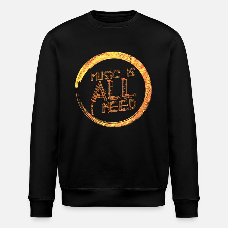 Musique E 118 - Sweat bio ROLLER Stanley/Stella Unisexe - noir