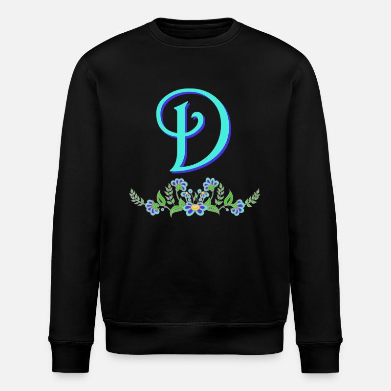 Fleur Bleu D - Sweat bio ROLLER Stanley/Stella Unisexe - noir