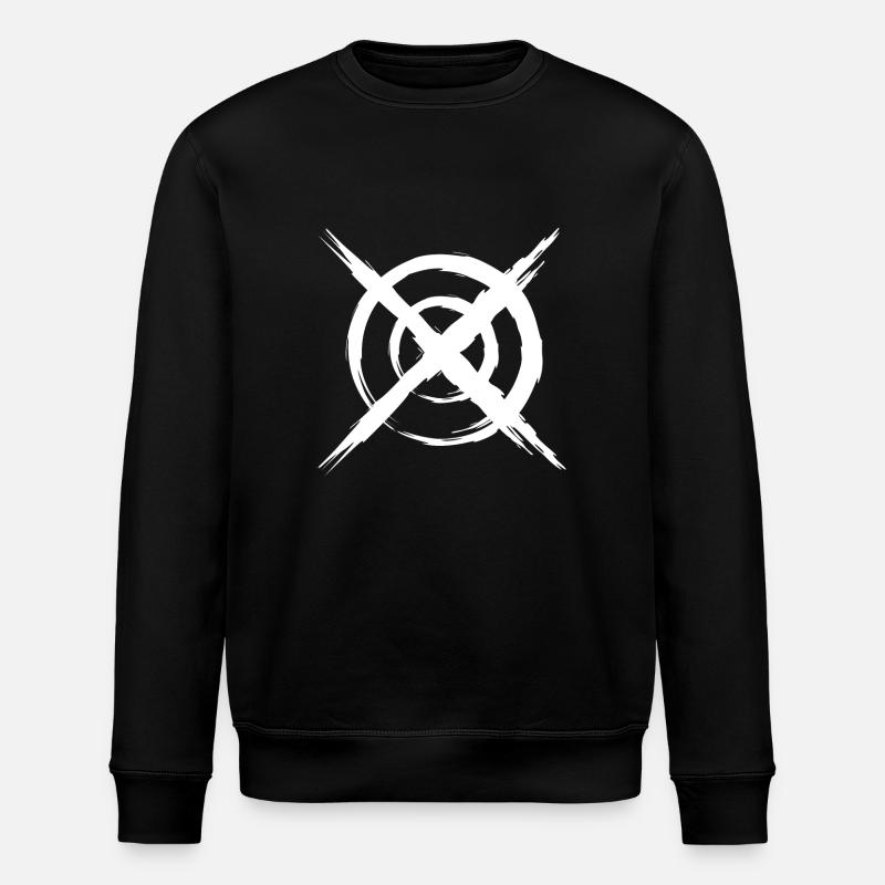 Cible blanche - Sweat bio ROLLER Stanley/Stella Unisexe - noir