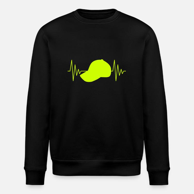 Mütze Herzschlag - Stanley/Stella Unisex Bio-Sweatshirt ROLLER - Schwarz