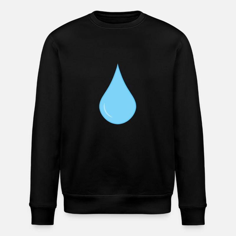 Raindrops icon rain drops - Stanley/Stella ROLLER Unisex Organic Sweatshirt - black