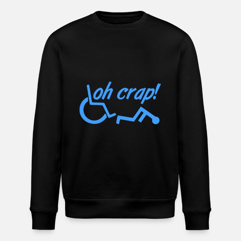 OH CRAP! - Stanley/Stella Unisex Bio-Sweatshirt ROLLER - Schwarz