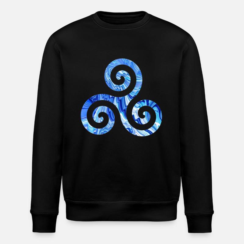 keltisches symbol 1 e 80 - Stanley/Stella Unisex Bio-Sweatshirt ROLLER - Schwarz