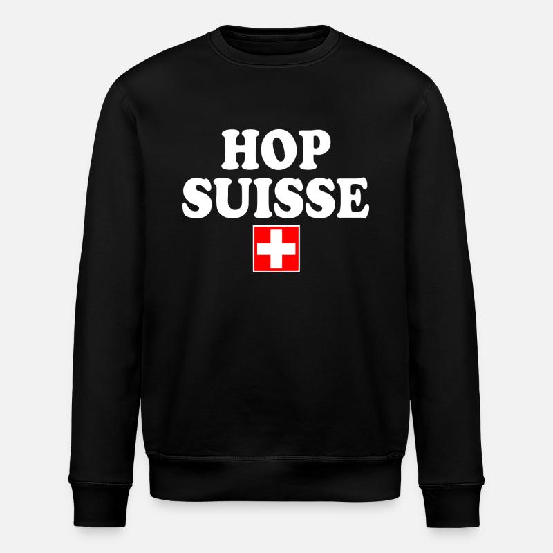 Hop suisse - Sweat bio ROLLER Stanley/Stella Unisexe - noir