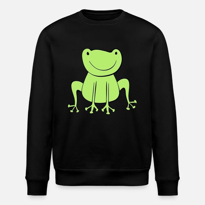 frog - Stanley/Stella ROLLER Unisex Organic Sweatshirt - black