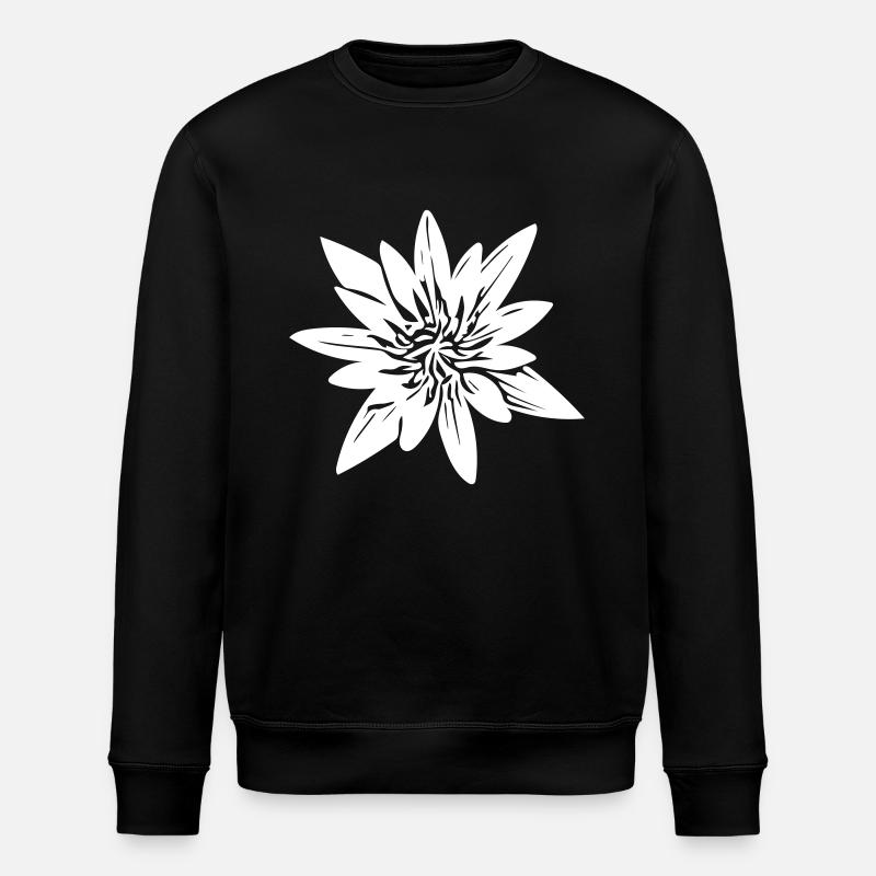 fleur - Sweat bio ROLLER Stanley/Stella Unisexe - noir