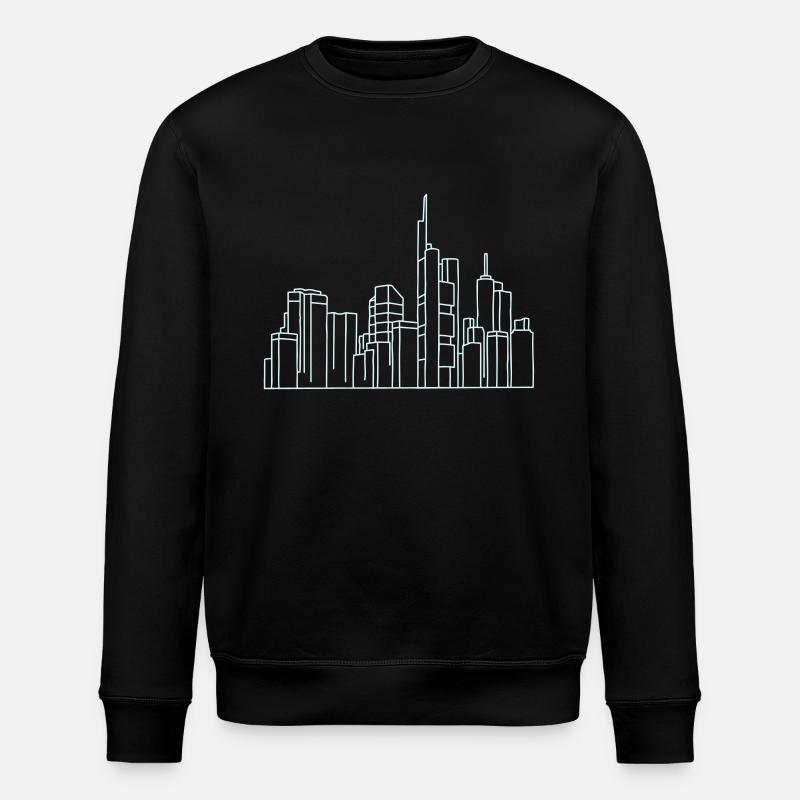 Frankfurt Skyline - Stanley/Stella ROLLER Unisex Organic Sweatshirt - black