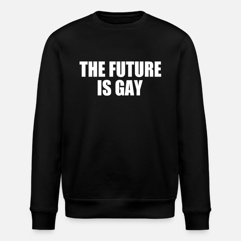 The future is gay - Stanley/Stella Unisex Bio-Sweatshirt ROLLER - Schwarz