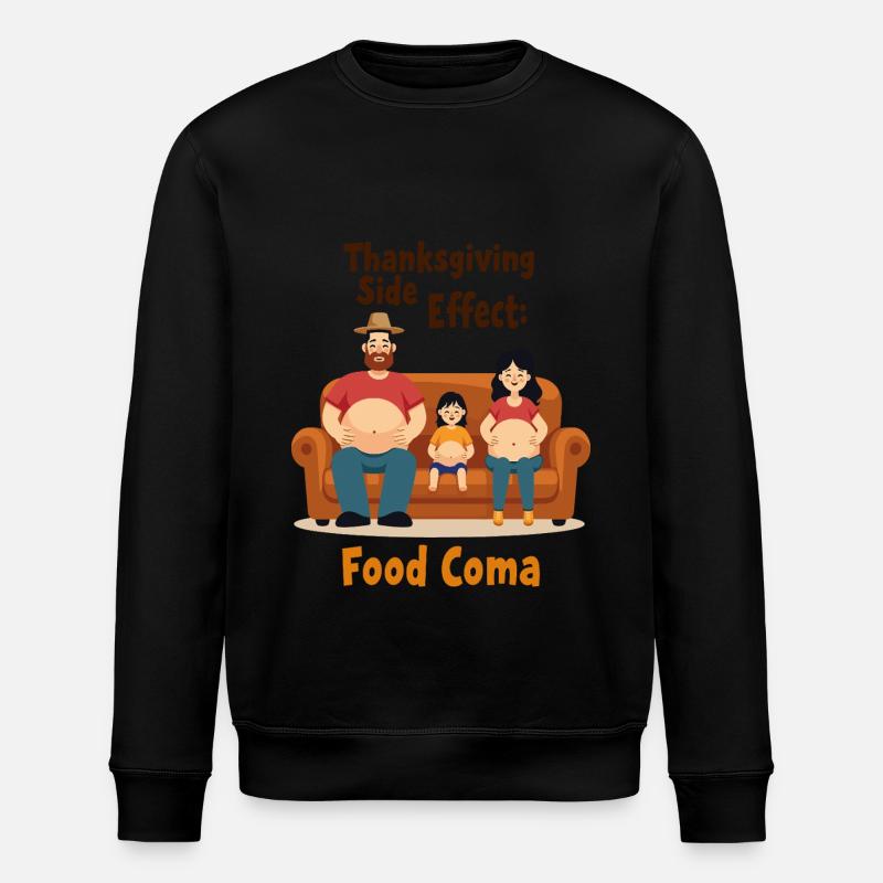 Coma alimentaire de Thanksgiving - Sweat bio ROLLER Stanley/Stella Unisexe - noir