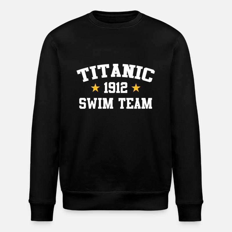 Titanic Swim Team 1912 - Stanley/Stella ROLLER Unisex Organic Sweatshirt - black