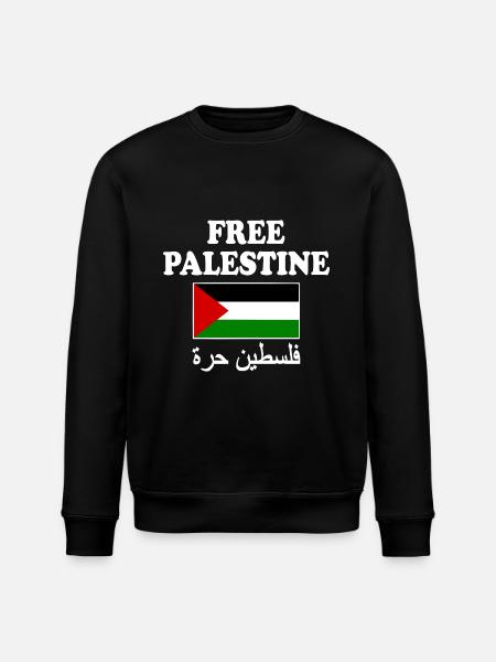 Free palestine - Stanley/Stella ROLLER Unisex Organic Sweatshirt - black