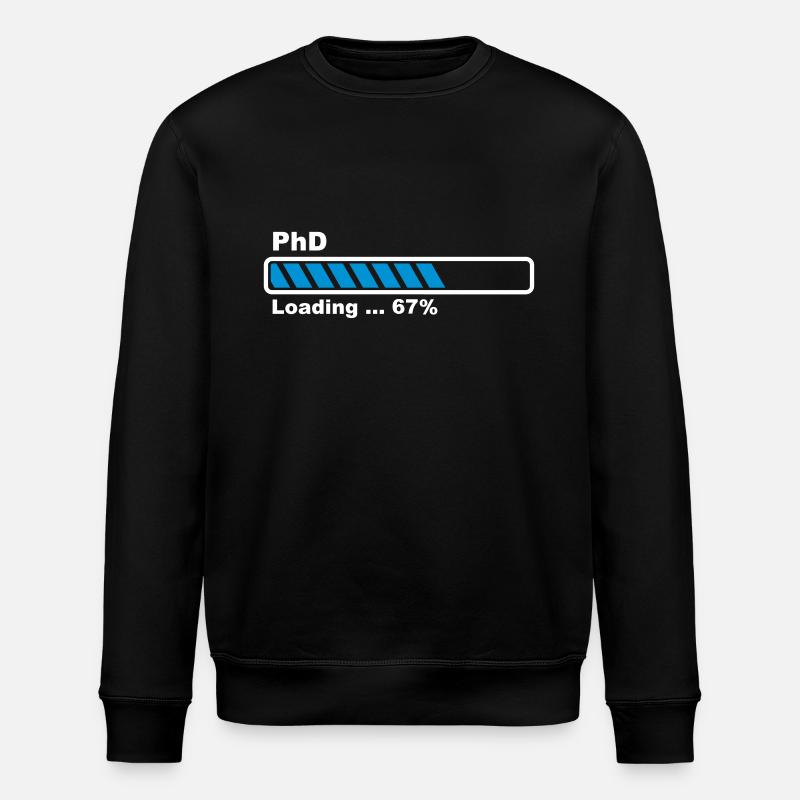 PhD loading bar - Stanley/Stella ROLLER Unisex Organic Sweatshirt - black