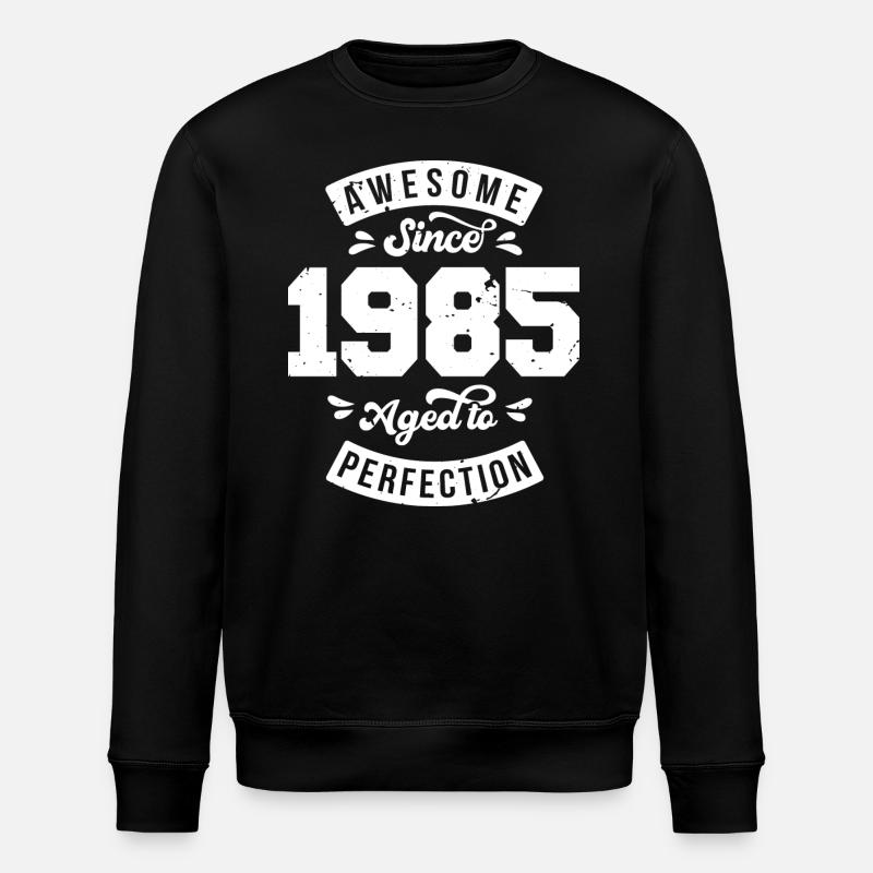 Millésime 1985 anniversaire - rétro 1985 - Sweat bio ROLLER Stanley/Stella Unisexe - noir