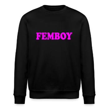 Femboy - Stanley/Stella Unisex Bio-Sweatshirt ROLLER - Schwarz - Vorne - Nik (191cm)