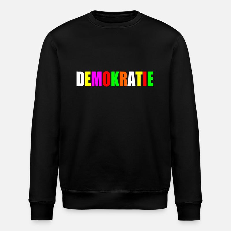 Democracy - Stanley/Stella ROLLER Unisex Organic Sweatshirt - black