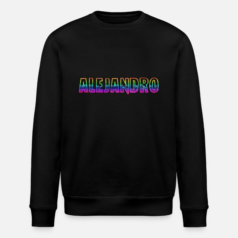 Alejandro RS Rainbow - Stanley/Stella ROLLER Unisex Organic Sweatshirt - black