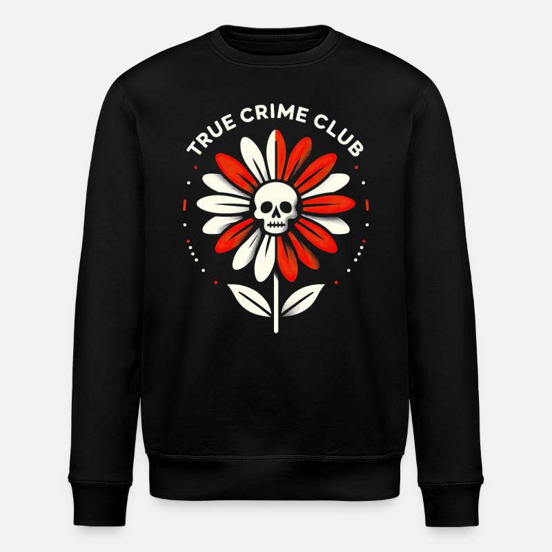 Skull Bloom Enigma - Stanley/Stella ROLLER Unisex Organic Sweatshirt - black