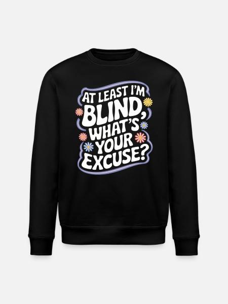 Blinde Blindheit Sehbehinderte Menschen - Stanley/Stella Unisex Bio-Sweatshirt ROLLER - Schwarz