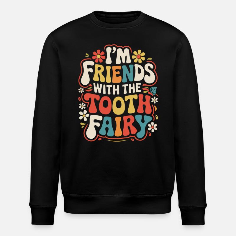 Dentist Dental Assistant Teeth - Stanley/Stella ROLLER Unisex Organic Sweatshirt - black