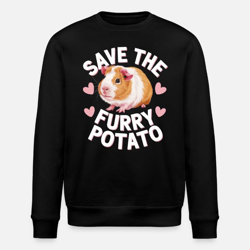 Guinea pig - Stanley/Stella ROLLER Unisex Organic Sweatshirt - black