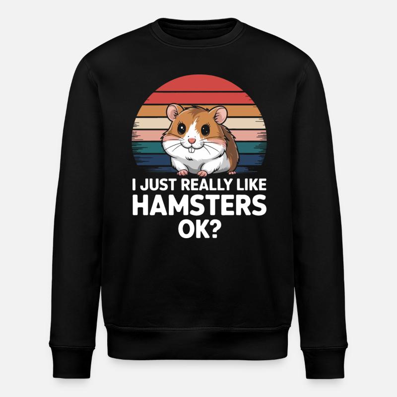 Hamster - Sweat bio ROLLER Stanley/Stella Unisexe - noir