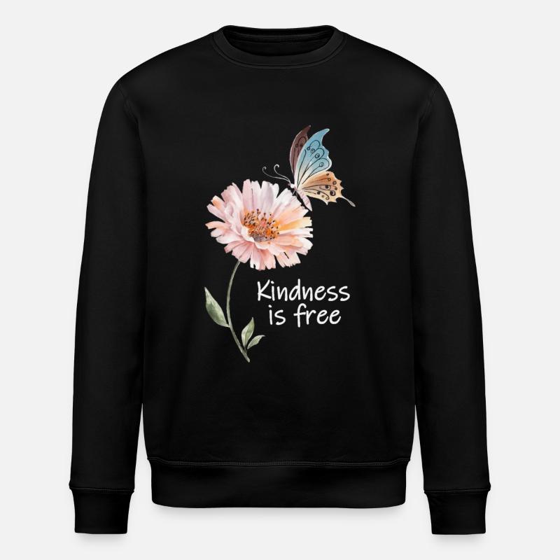 La gentillesse est gratuite - Sweat bio ROLLER Stanley/Stella Unisexe - noir
