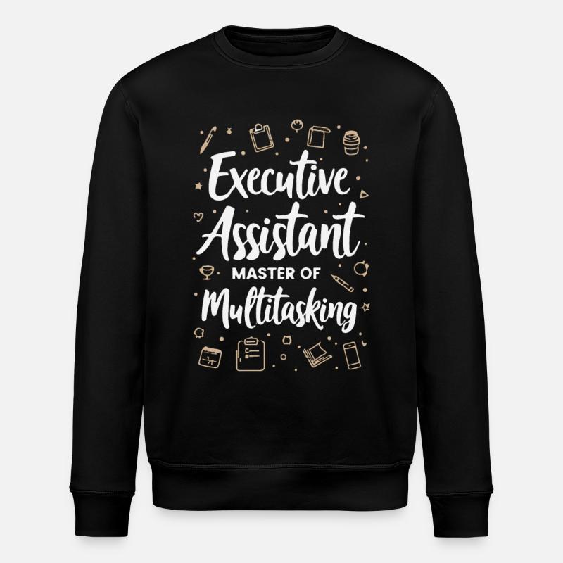 Assistent der Geschäftsführung Multitasking Expert - Stanley/Stella Unisex Bio-Sweatshirt ROLLER - Schwarz