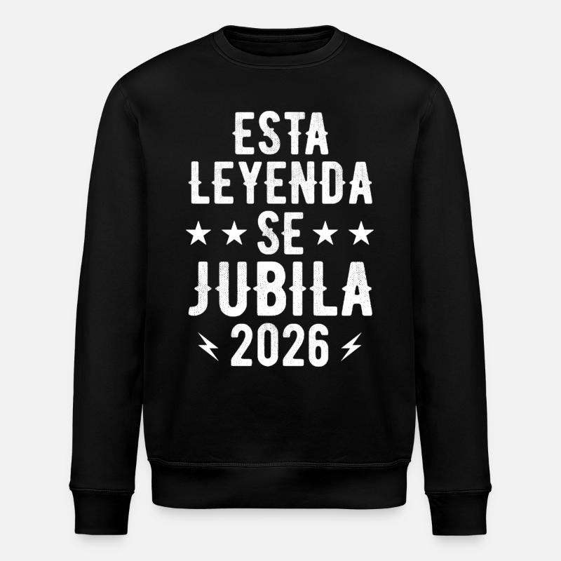 This Legend Retires 2026 - Stanley/Stella ROLLER Unisex Organic Sweatshirt - black