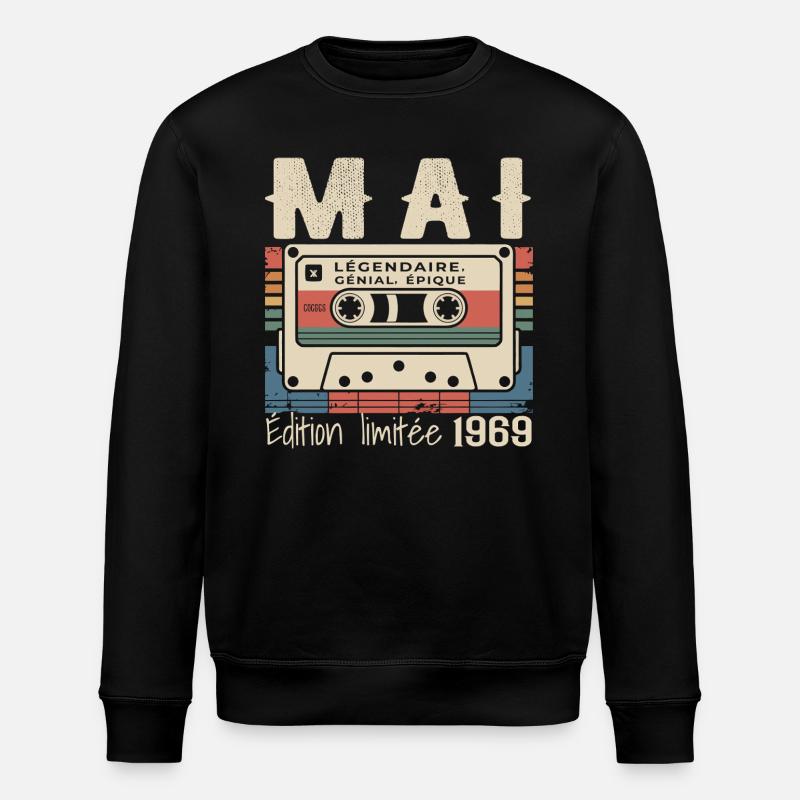 Mai 1983 - Sweat bio ROLLER Stanley/Stella Unisexe - noir