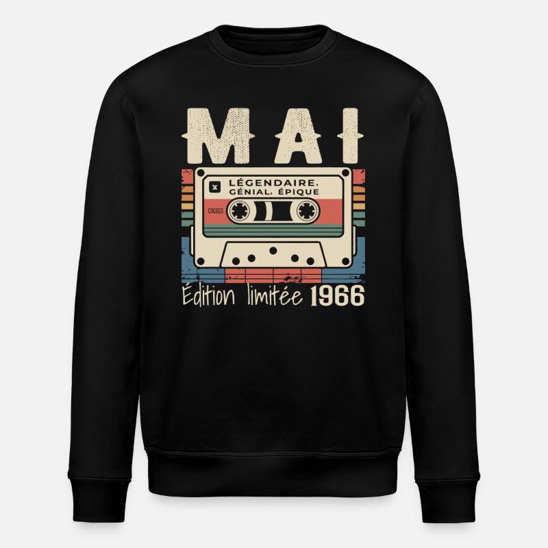 Mai 1966 - Sweat bio ROLLER Stanley/Stella Unisexe - noir