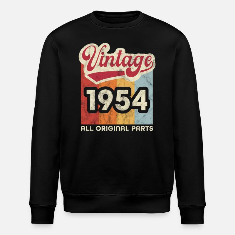 Millésime 1954 - Sweat bio ROLLER Stanley/Stella Unisexe - noir