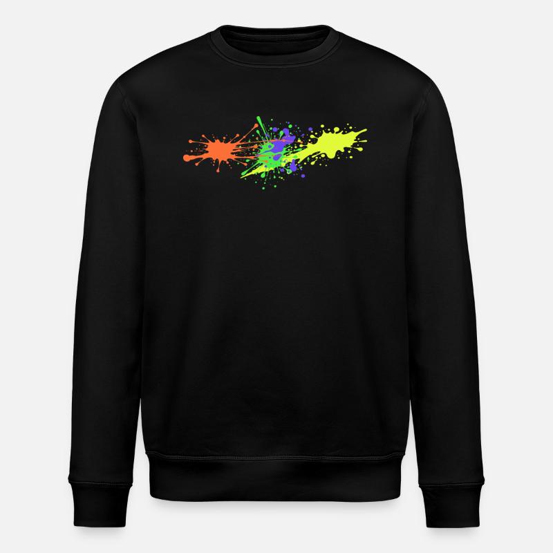 Paint Splash Gift Artist - Stanley/Stella ROLLER Unisex Organic Sweatshirt - black