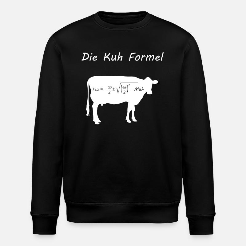 Kuh Formel - Stanley/Stella Unisex Bio-Sweatshirt ROLLER - Schwarz