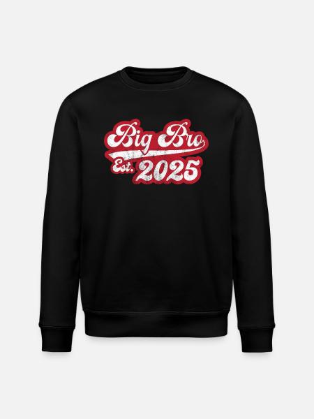 Big Bro Est 2025 - Stanley/Stella ROLLER Unisex Organic Sweatshirt - black