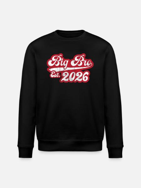Big Bro Est 2026 - Stanley/Stella ROLLER Unisex Organic Sweatshirt - black