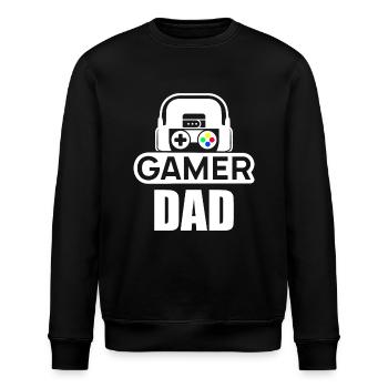 Gaming Dad - Funny Gifts for Dads - Stanley/Stella ROLLER Unisex Organic Sweatshirt - black - Front - Nik (191cm)