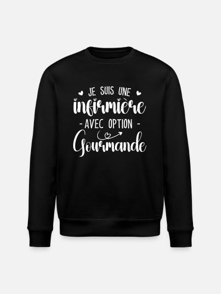 Krankenschwester mit Gourmet-Option - Stanley/Stella Unisex Bio-Sweatshirt ROLLER - Schwarz