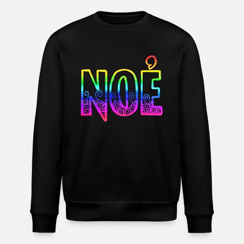 noe rs regenbogen - Stanley/Stella Unisex Bio-Sweatshirt ROLLER - Schwarz