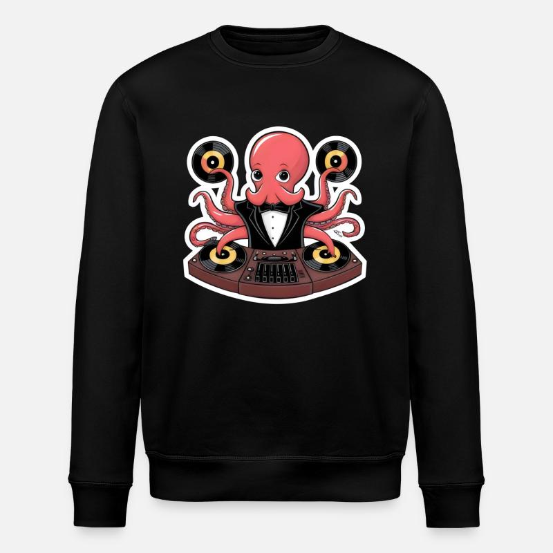 Octo DJ - Stanley/Stella ROLLER Unisex Organic Sweatshirt - black