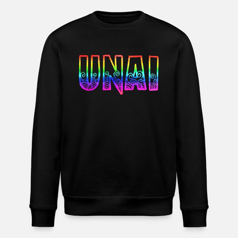 Unai RS Rainbow - Stanley/Stella ROLLER Unisex Organic Sweatshirt - black