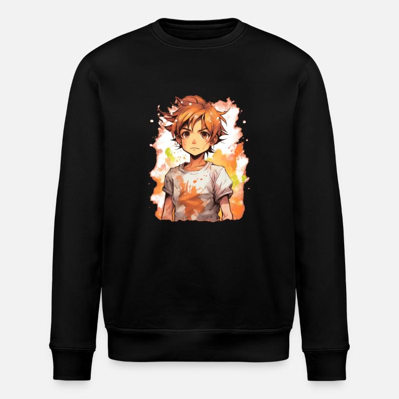Garçon d’anime - Sweat bio ROLLER Stanley/Stella Unisexe - noir