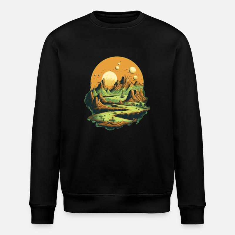 Paysage - Sweat bio ROLLER Stanley/Stella Unisexe - noir