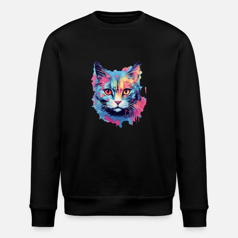 Chat - Sweat bio ROLLER Stanley/Stella Unisexe - noir