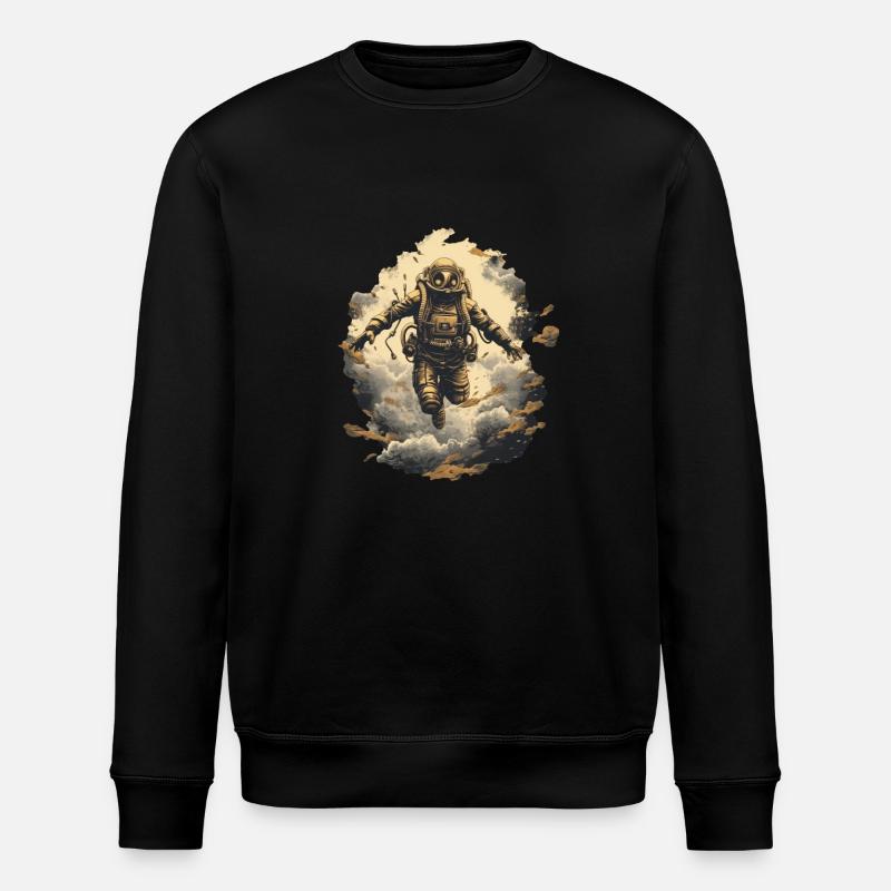 Plongeur - Sweat bio ROLLER Stanley/Stella Unisexe - noir