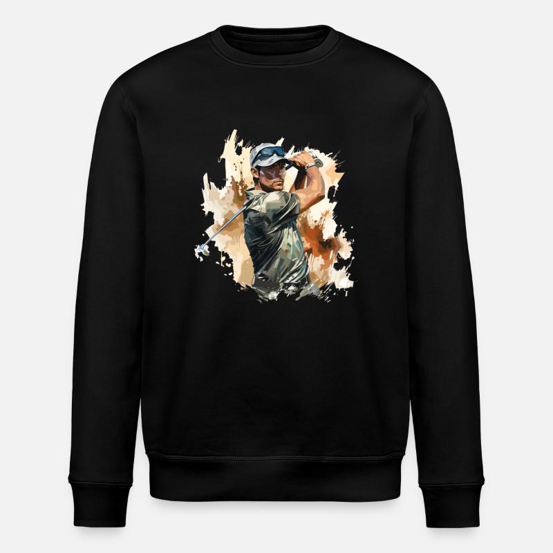 Joueur de golf - Illustration - Sweat bio ROLLER Stanley/Stella Unisexe - noir