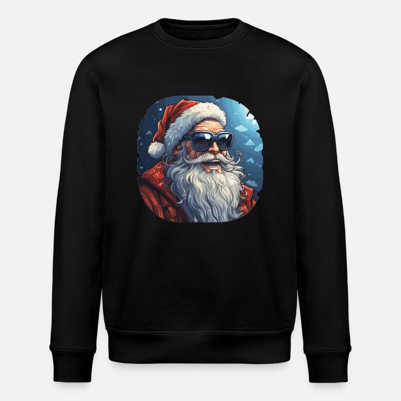 Père Noël - illustration - Sweat bio ROLLER Stanley/Stella Unisexe - noir